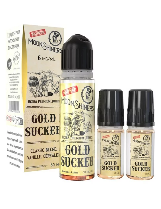 E-liquide Gold Sucker Moonshiners 60 ml 6 mg