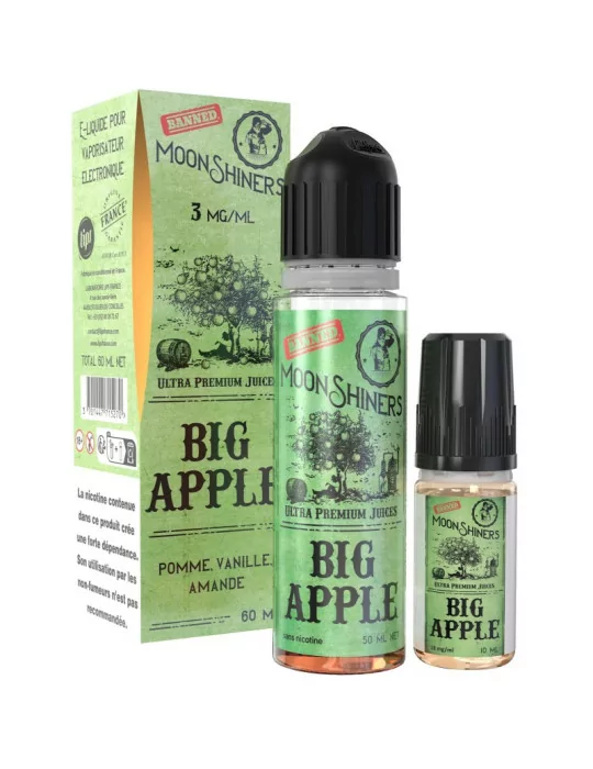 E-liquide Big Apple Moonshiners 60 ml 3 mg