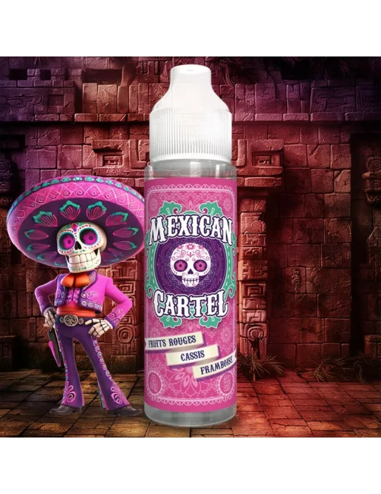 E-liquide MEXICAN CARTEL fruits rouges cassis framboise et fraîcheur 50 ml