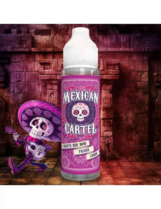 E-liquide MEXICAN CARTEL fruits des bois fraise cassis et fraîcheur 50 ml